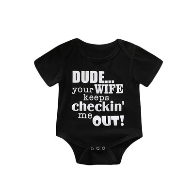 

Newborn Cotton Clothes Baby Boys Rompers Letters Printed Jumpsuit Infant One-piece Romper