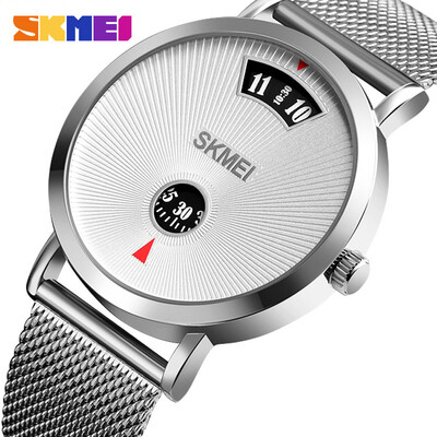 

Creative models no pointer quartz watch casual couple net belt watch