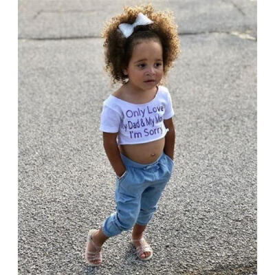 

Toddler Baby Girl Kids Outfits Clothes T-shirt TopsShorts Trousers Pants Set