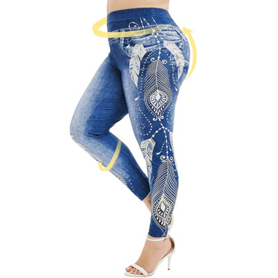 

Tailored Womens Fashion Printed Legging High Waist Leggings Tights Pencil Pants