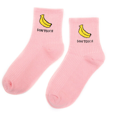 

Christmas Cute Fruit Strawberry Milk Pinky White Women Cotton Socks Japanese Harajuku Funny Socks Cartoon Socks Christmas Gift