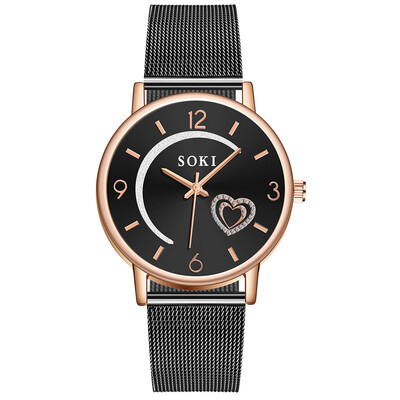 

RM SOKI New 2019 Fashion Love Diamond Dial Womens Watch