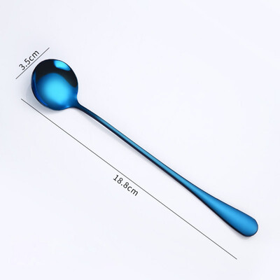 

Stainless steel Long Handled coffee spoons Coffee ice drink stirring spoon Ice Cream Dessert Tea Spoon