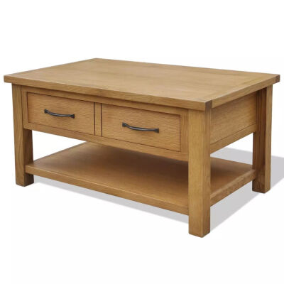 

Solid Oak Wood Coffee Table 346"x209"x177