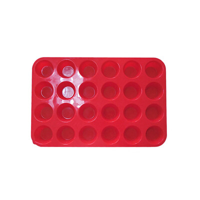 

24 Cavity Mini Silicone Mold Soap Cookies Cupcake Bakeware Pan Tray Mould