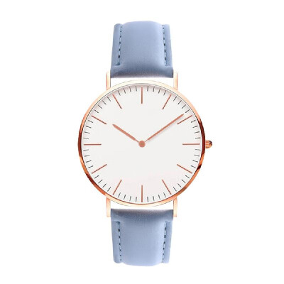 

Men Women Fashion Simple Ultra-Thin Watch Minimalist Casual Leather Band Wrist Watch