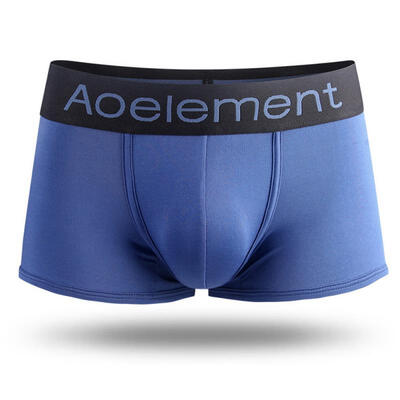 

Mens Ice Silk Boxer Solid Color Shorts Breathable Underwear Sexy Tight Underpants
