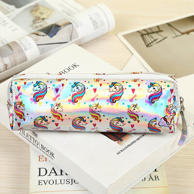 

Pencil CaseCreative Cute Pencil Cases Bag Organizer with Zipper Large Capacity Colorful Laser for Kids Boys Girls
