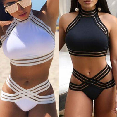 

Women Push-up Padded Bra Bandage Bikini Set Swimsuit Triangle Swimwear Bathing