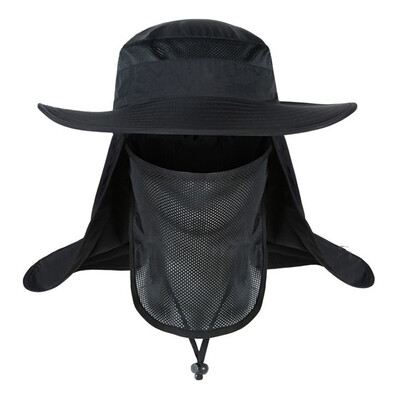 

360 Degree Outdoor Hat Men Shade Hat Male Waterproof Anti-Uv Fisherman Fishing Hat Male New