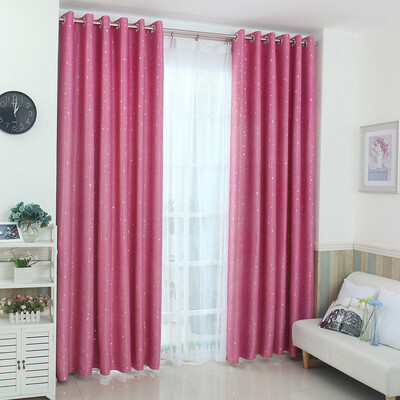 

Toponeto Starry sky Curtain Tulle Window Treatment Voile Drape Valance 1 Panel Fabric