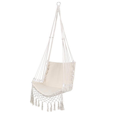 

Single-person Beige Hammocks Garden Dormitory Bedroom Hanging Swinging Safe