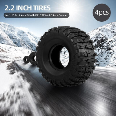 

4Pcs 22 Inch 133mm 110 RC Rock Crawler Tires for 110 Rock Axial Wraith RR10 TRX-4 RC Rock Crawler Jeep Truck