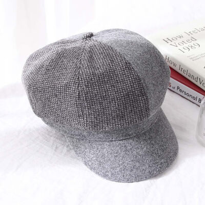 

Womens Adjustable Beret Newsboy Soft Ladies Vintage Wool Cabbie Hats\Cap