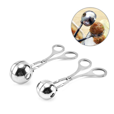 

Siaonvr 2 PCS -Stick Meat Ballers Stainless Steel Meat Baller Tongs