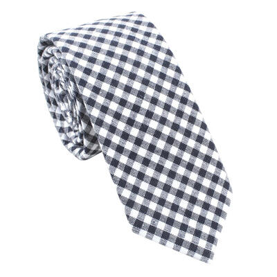 

Fashion Men Plaid Print Business Bow Tie Slim Cotton Neckties Casual Decor
