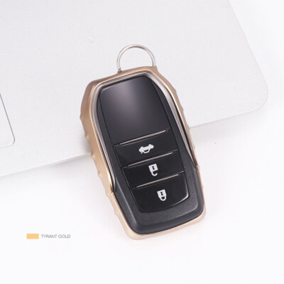 

Soft TPU Car Key Case For AT Toyota Camry Highlander Prado Corolla RAV4 Car Key Cover Shell Car Keychain