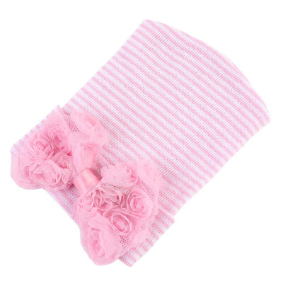 

Newborn Baby Infant Girl Comfy Big Flower Bowknot Hospital Cap Beanie Hat Sequin