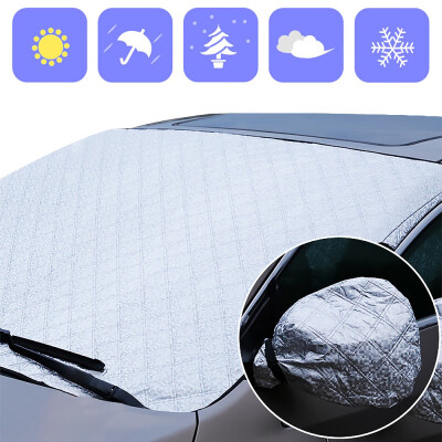 

Car WINDSCREEN COVER SUV Magnetic Window Screen Snow Sunlight Frost Ice Dust Protector Cover with Two Mirror Covers