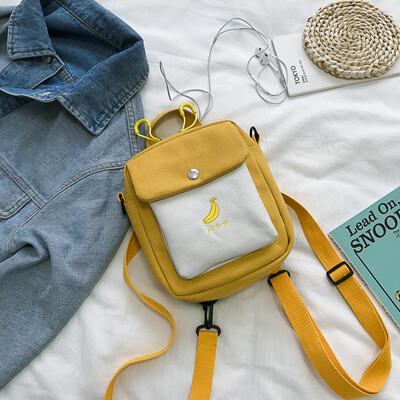 

Small bag canvas bag women one - shoulder oblique satchel college students in the Korean version of the feeling young girl inssen