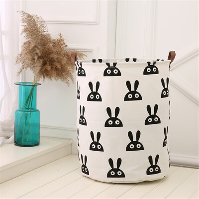 

〖Follure〗Waterproof Canvas Sheets Laundry Clothes Toy Basket Folding Storage Box