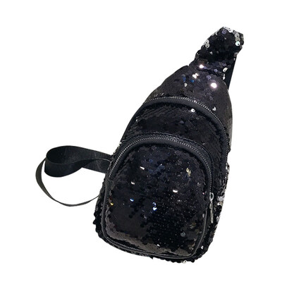 

Fashion Outdoor Women Zipper Glitter Sequined Crossbody Chest Bag Shoulder Pouch