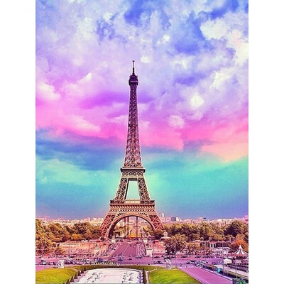 

Kirin Full Drill Diamond Mosaic Landscape 3D5D Diamond Painting Eiffel Tower Diamond Embroidery Cross Stitch Picture Of Rhineston