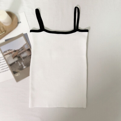 

Women Fashion Concise All-match Sexy Slim Fit Solid Color Personality Camisole Top