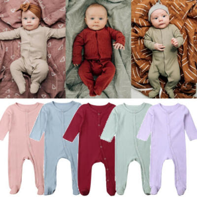 

Cute Newborn Baby Boy Girl Cotton Romper Bodysuit Jumpsuit Outfits Clothes 0-6M