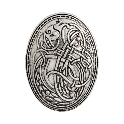 

Viking Wolf Amulet Men Women& Brooch Pin Vintage Collar Pin Anniversary Jewelry