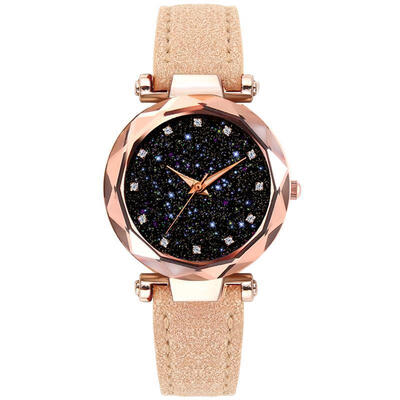 

Starry Sky Women Watches Fashion Leather Band Diamond Star Watch Ladies Quartz Wristwatch Female Luxury Clock Reloj Mujer