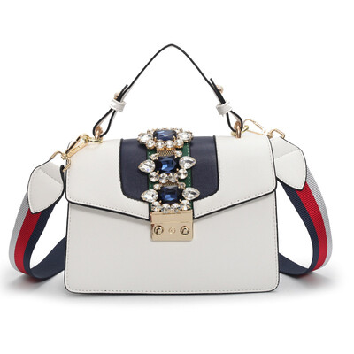 

New embroidery womens bags fashion willow nail messenger bag single shoulder&shoulder chain girl handbag