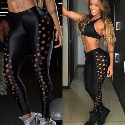 

Women Yoga Pants Ladies Fitness Leggings Running Gym Exercise Sports Trousers