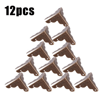 

Greensen 12pcs Wooden Box Jewelry Gift Case Corner Decorative Protectors Iron Edge Cover Guard