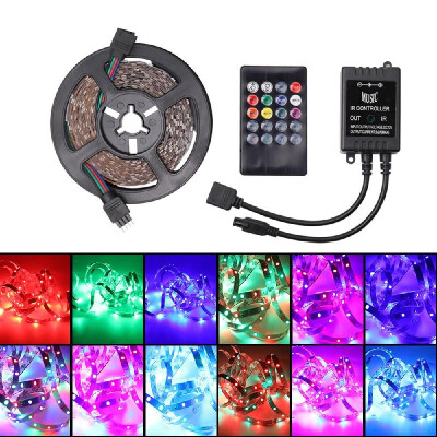 

RGB LED Strip Light 5M 60Ledm Music IR Remote Controller DC12V Home Decoration Flexible LED Strip