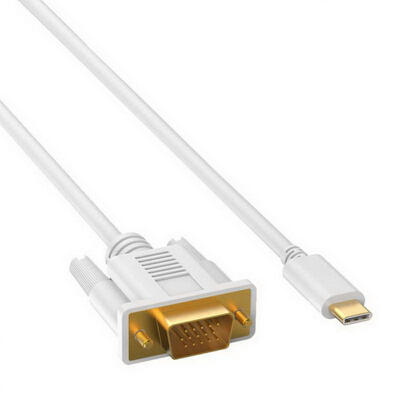 

H8 Portable USB-C Type-C To VGA HD Converter Cable Adapter