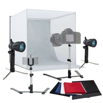 

60cm Lighting In A Box 24" Photo Studio Photography Light Tent Backdrop Kit Cube