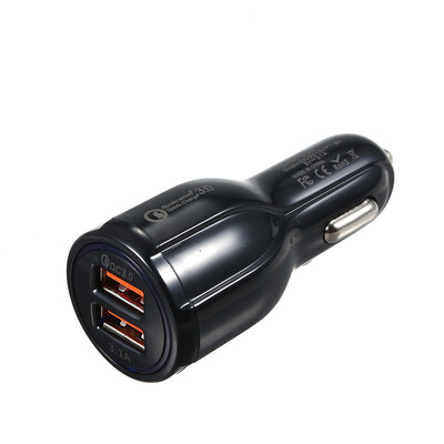 

Quick Charge 30 Car Charger Adapter Fast Charging with Dual USB Ports