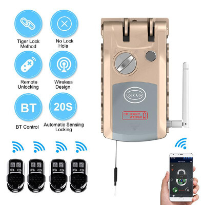 

Invisible Smart Door Lock Remote Control BT Automatic-selflock Magnetic Lock Electronic Lock Home Loft Garage Gate Opener Indoor