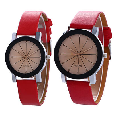 

Student Campus Couple Watch Korean Sports Casual Quartz Pointer Belt Fashion Watch