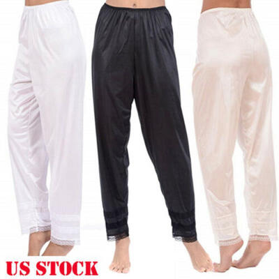 

US Women Slip Liner Ladies Girl Nightwear Pyjamas Bottoms Lounge Pants Trousers