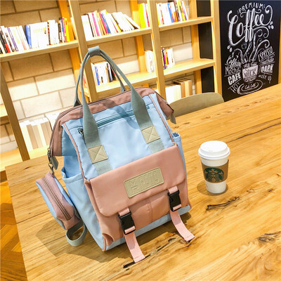 

Gugu Gan Junior High School Shoulder Pack Girl Ins Wind High Capacity Travel Computer Backpack College Students Backpack