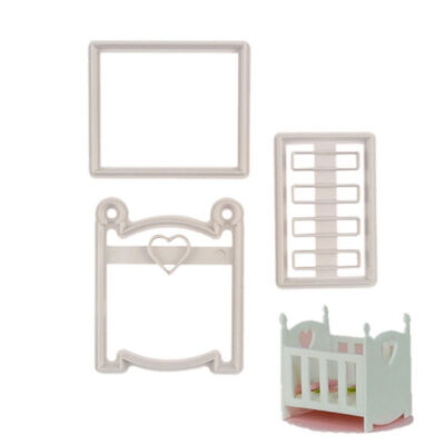 

Silicone Sugarcraft Baby Cot Shape fondant cutter cake mold fondant mold fondant cake decorating tools