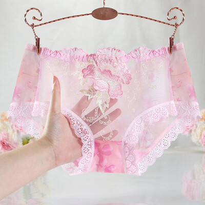 

Womens Lace Panties Sexy Lingerie Underwear Briefs Sheer Knickers Underpants