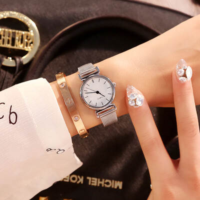 

Ins cold wind watch female student Korean version of the simple chic literary retro casual atmosphere chain quartz watch