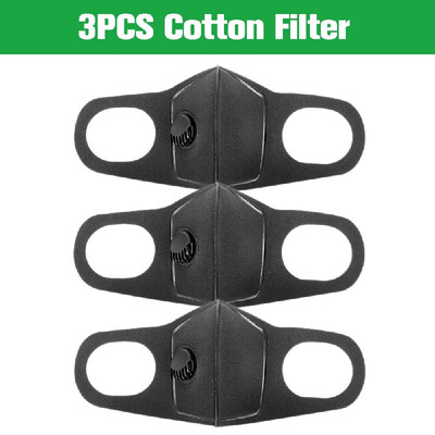 

3PCS Respiratory Dust Mouth Mask Upgraded Version Unisex Men & Women Anti-fog Haze Dust PM25 Activated Carbon Filter Respirator 3