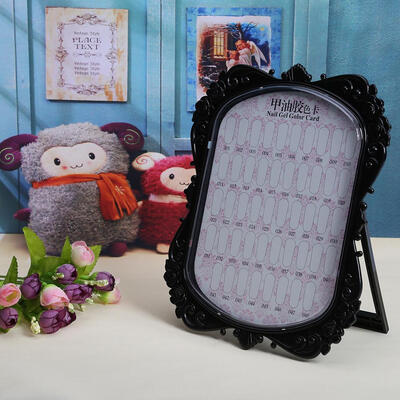 

Double-sided Nail Art Display Stand Gel Polish Color Card Flower Design