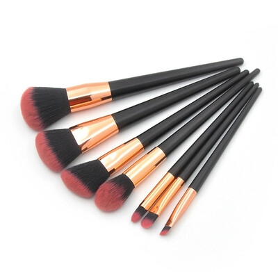 

〖Follure〗7 Pcs Black Pink Diamond Handle Eye Brush Makeup Brush Makeup Brush Set