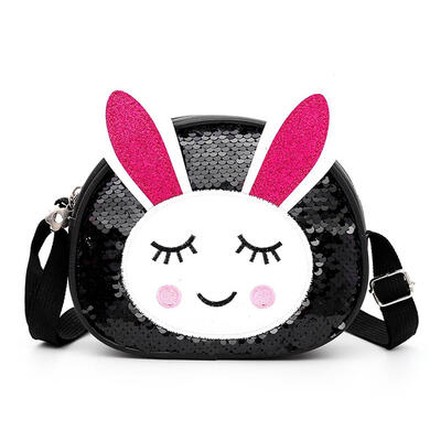 

PU Sling Bag Rabbit Fashion Sequin Packs Kids Girl Crossbody Shoulder Bags
