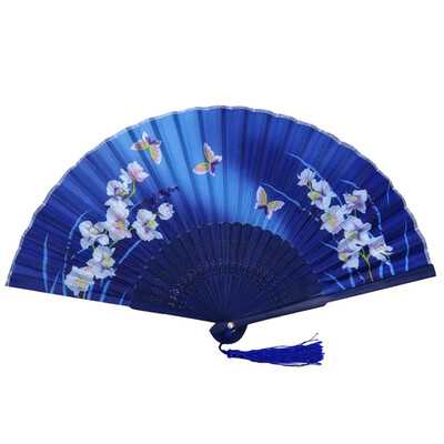 

〖Follure〗Folding Fans Handheld Fans Bamboo Fans Womens Hollowed Bamboo Hand Holding Fan